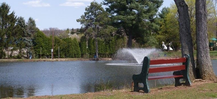 Bench Overlooking the Pond in Furnace Dam Park
